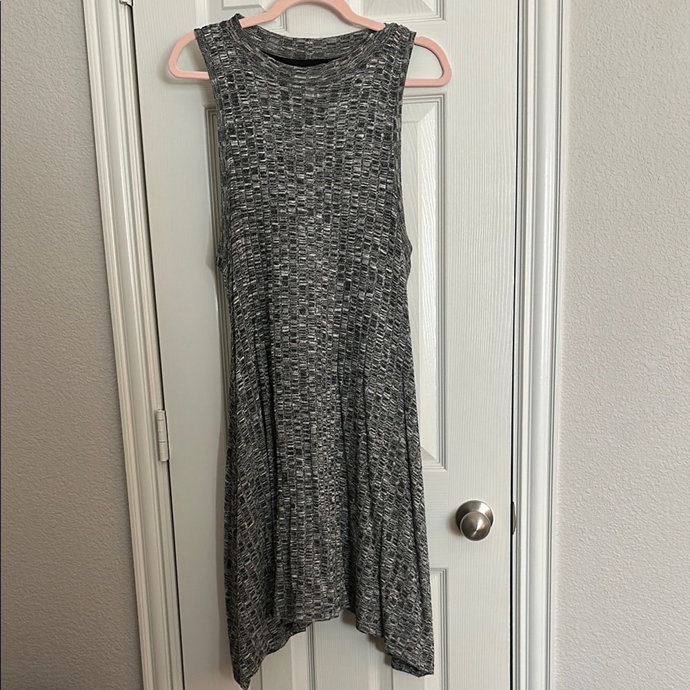 Anthropologie Gray Knit Sleeveless Women's Dress w/pockets